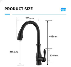 Gold Kitchen Faucets Silver Single Handle Pull Out Kitchen Tap Single Hole Handle Swivel Degree Water Mixer Tap Mixer Tap 866011