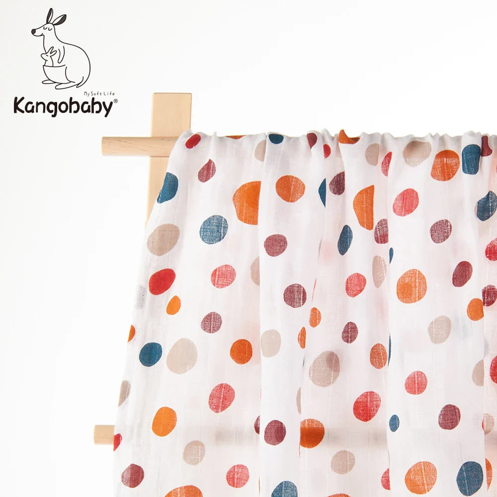 Kangobaby #My Soft Life# All Season Muslin Swaddle Blanket Newborn Bath Towel Multi Designs Functions Baby Wrap Infant Quilt