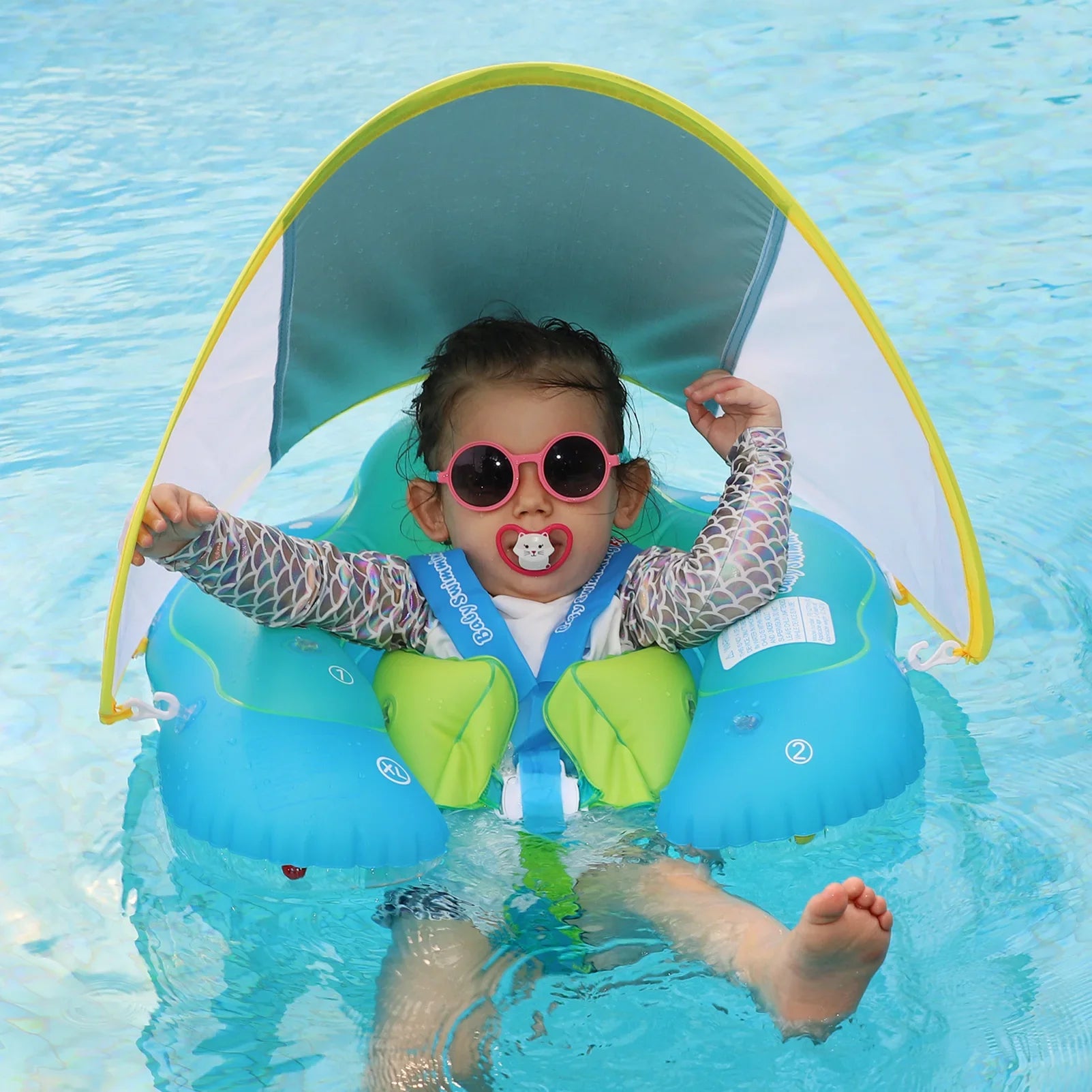 Baby Swimming Ring Newborn Baby Float Inflatable Kids Swimming Pool Accessories Infant Circle Inflatable Raft Children's Toy