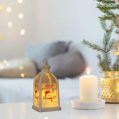 Christmas Candle Lantern Lighted Tabletop Christmas Decoration Battery Operated LED Candle Light For Holiday Centerpieces Table