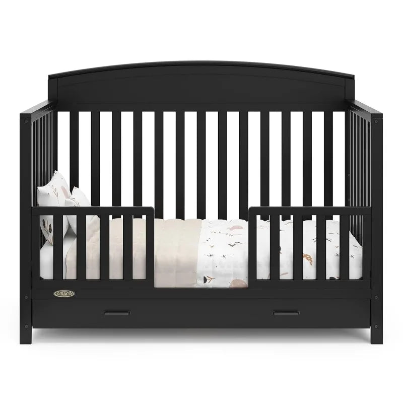 Benton 5-in-1 Convertible Crib – GREENGUARD Gold Certified,Converts from Baby Crib to Toddler Bed,Daybed and Full-Size Bed