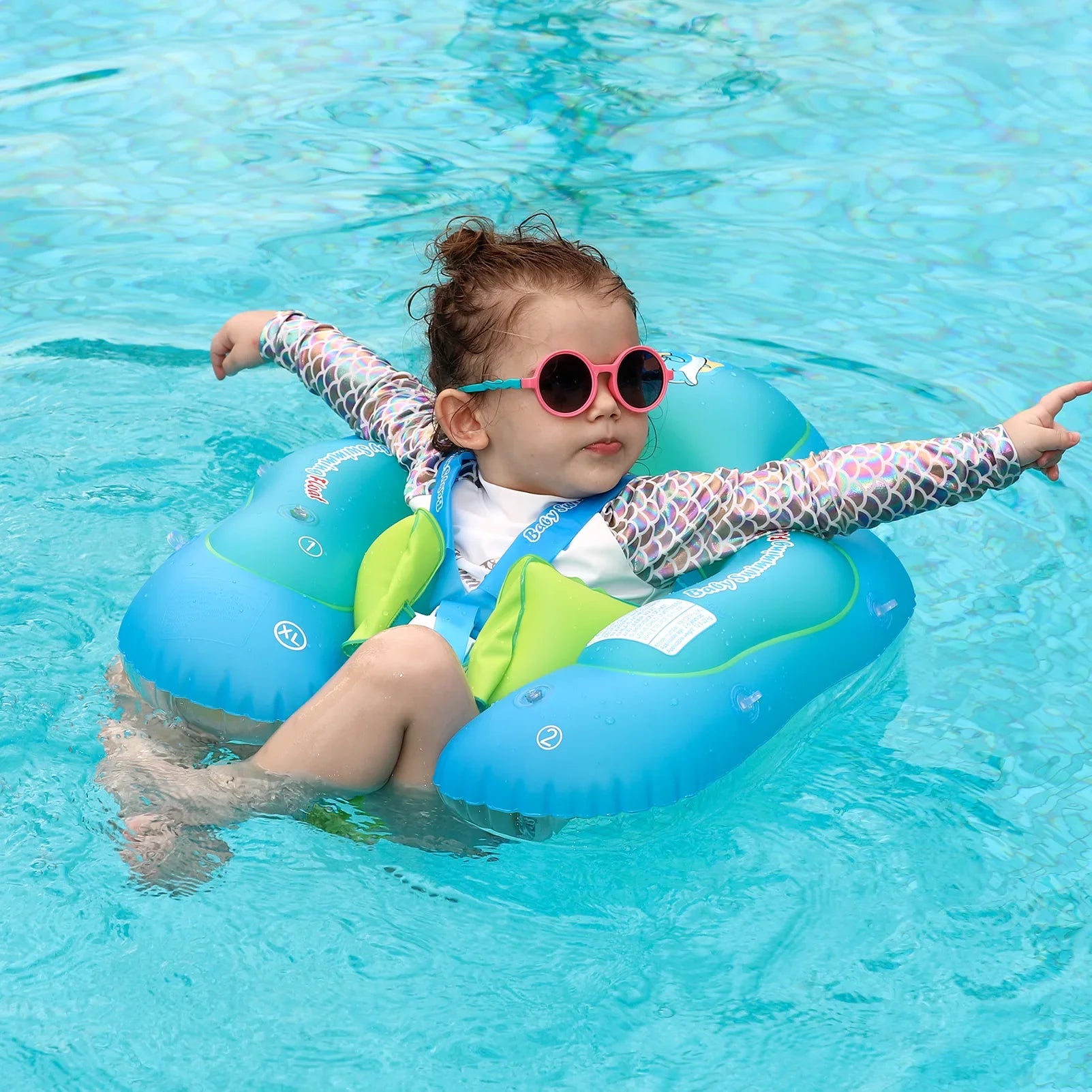 Baby Swimming Ring Newborn Baby Float Inflatable Kids Swimming Pool Accessories Infant Circle Inflatable Raft Children's Toy