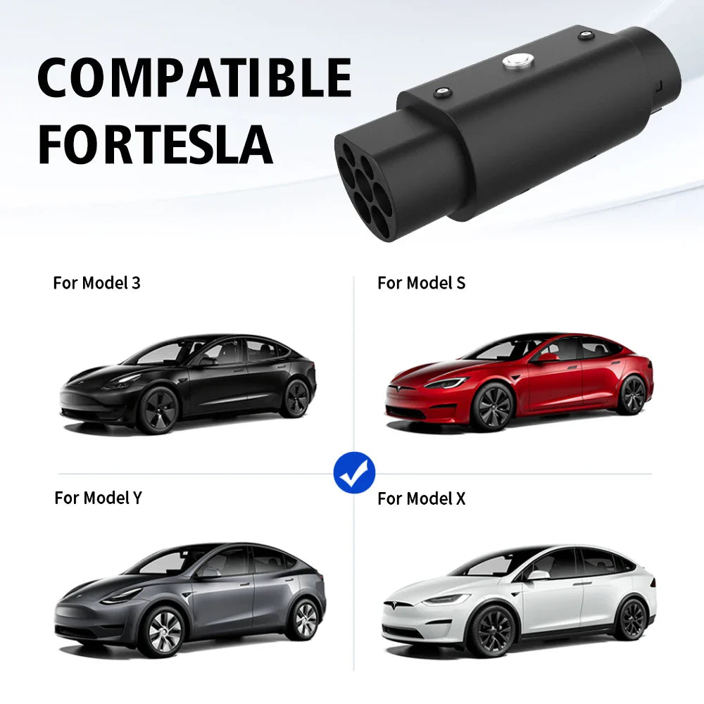 LONLINK TYPE 2 TO TYPE 1 EV Charger Adapter 3 Phase 32A 22KW converterStandard Electric vehicle charging EvConnector For Ev Car