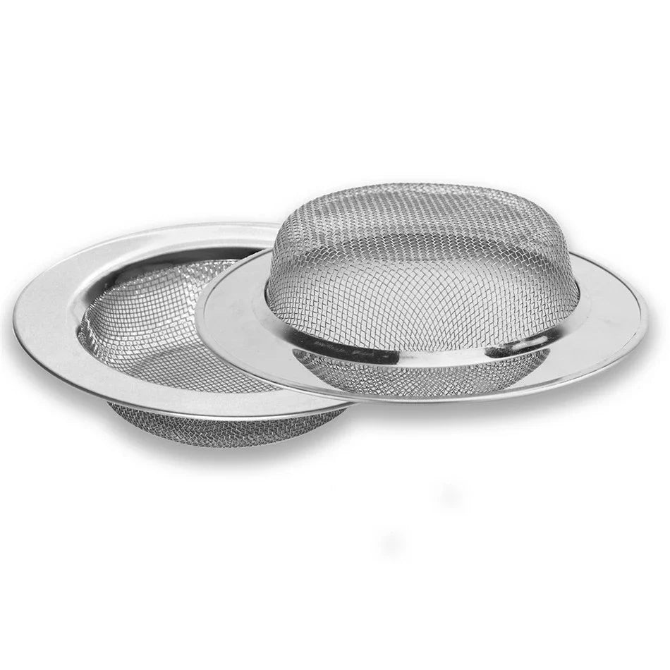 1PCS Kitchen Sink Filter Stainless Steel Mesh Sink Strainer Filter Bathroom Sink Strainer Drain Hole Filter Trap Waste Screen