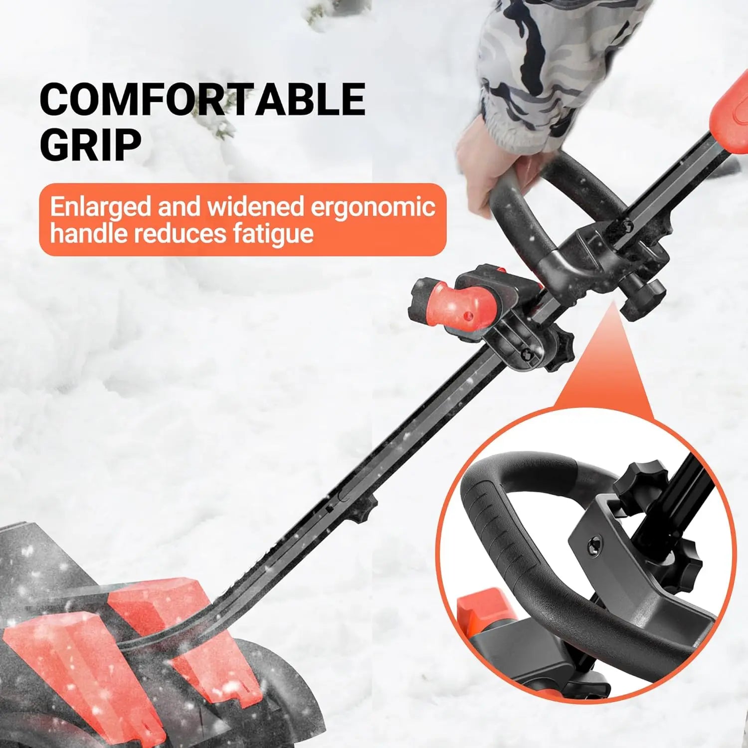 Cordless Snow Shovel with Wheels 48V 16-Inch 4-Ah Brushless Cordless Snow Blower Battery Snow Blower with Directional Plate