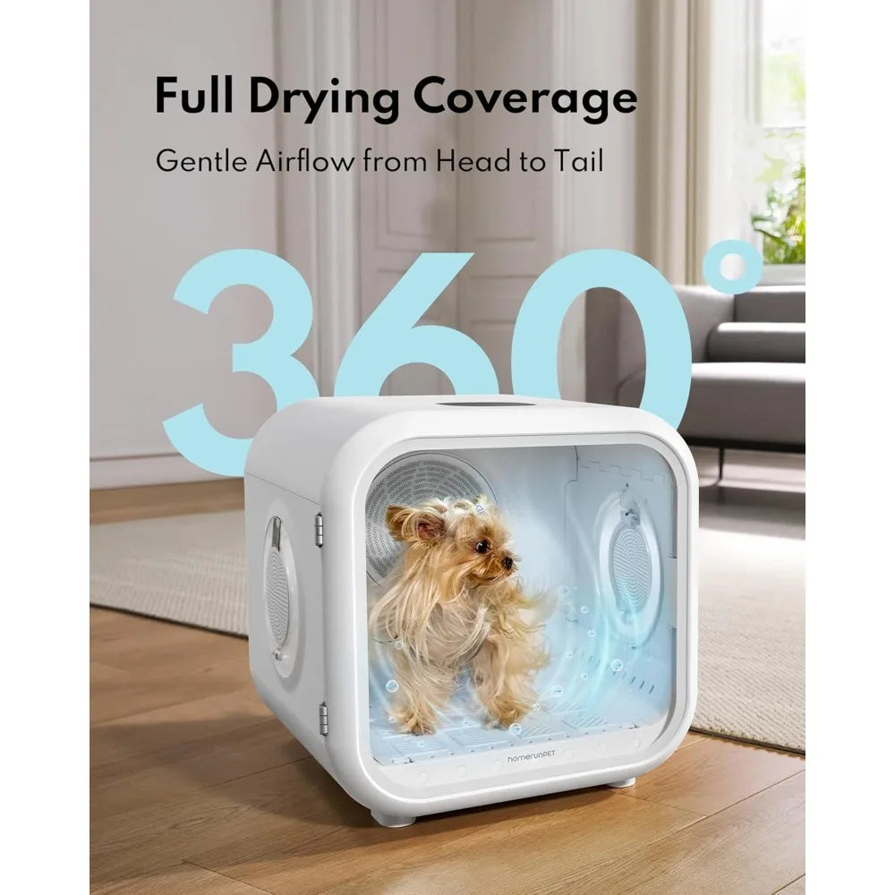 Automatic Pet Dryer Box  Ultra Quiet, Smart Temperature Control, 360° Efficient for Cats and Small Dogs