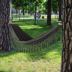 Hammock Outdoor Camping Leisure Canvas Thickened Swing Hammock Anti-rollover Perfect for Garden Patio Backyard