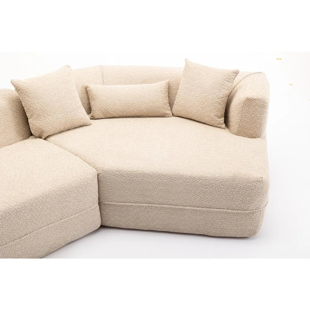 Sectional Sofa, Modern Sectional Couch for Living Room, L Shaped Couch High-Density Foam, Free Combination,Couch Corner Sofa