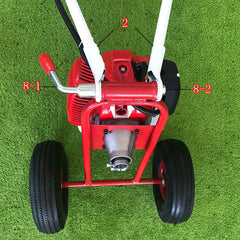 1.25KW Manual Floor Effortless Sweeper Leaf Blower Rustproof for Clean Dirt Leaves and Snow