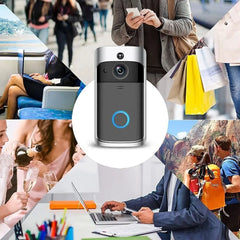 Video Intercom Doorbell Smart WiFi Video Doorbell Camera Night Vision Smart Home Security Outdoor Two Way Intercom Voice Change