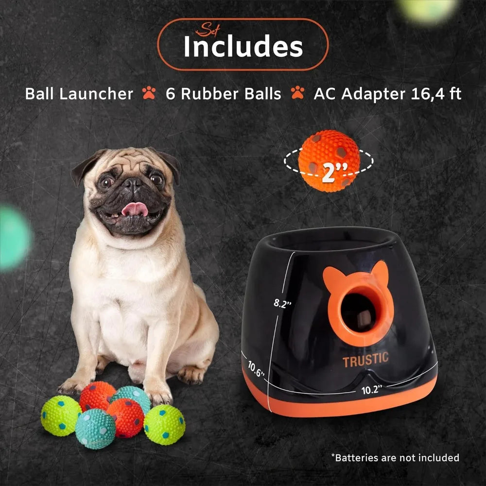 Automatic Ball Launcher for Dog, Indoor or Outdoor Thrower Fetch Toy, Adjustable Range (Ball Launcher), Ball Launcher