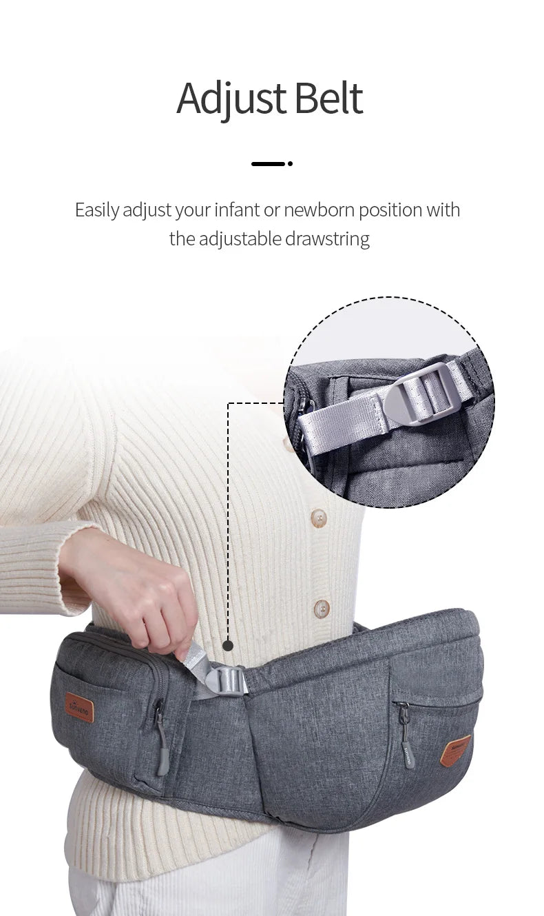 Sunveno Convinient Ergonomic Baby Carrier Infant Hip Seat Toddler Waist Seat Stool Carrier Baby Carrier Adjustable Comfortable