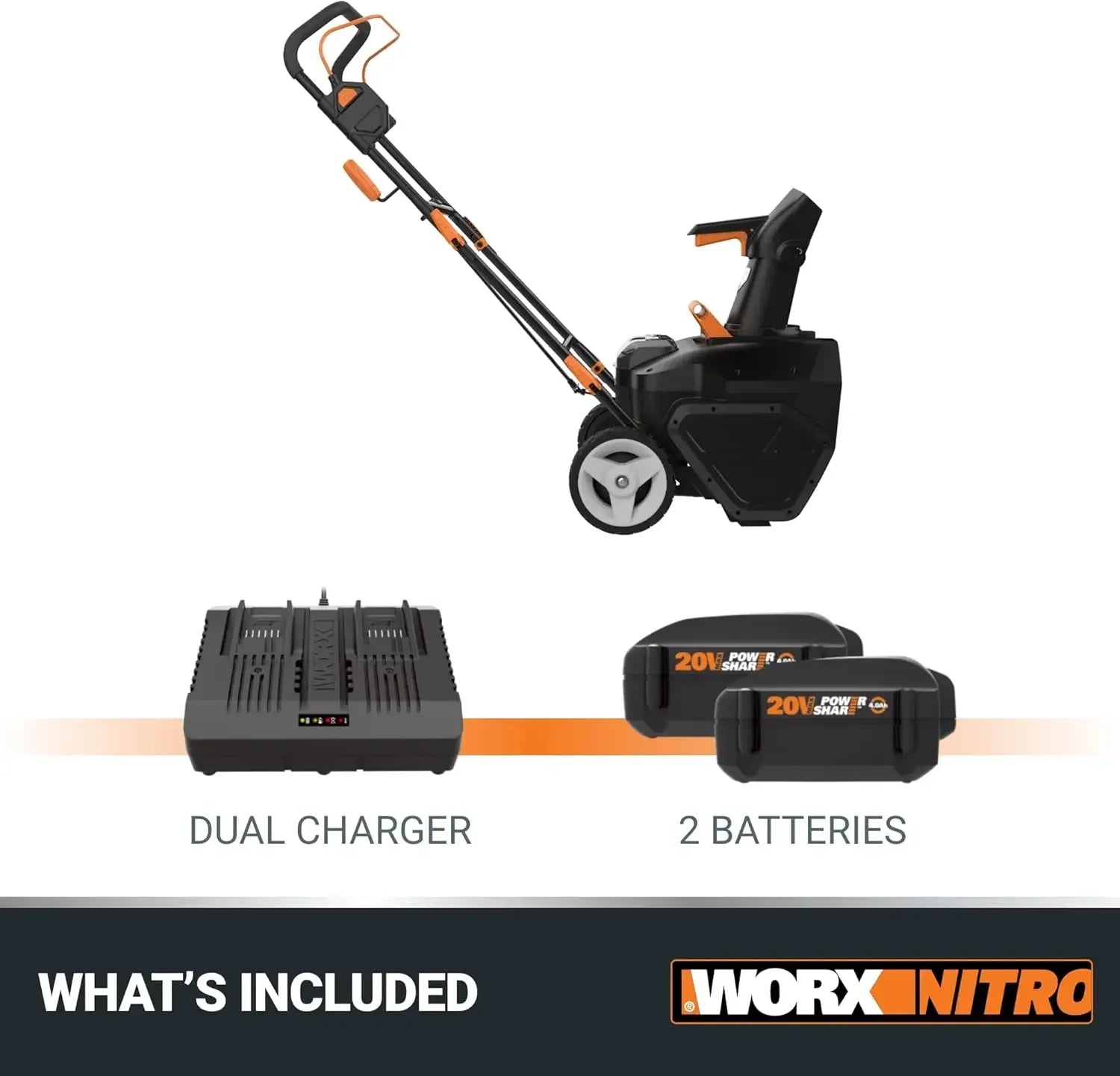 40V 20" Cordless Snow Blower Power Share with Brushless Motor Batteries & Charger Included