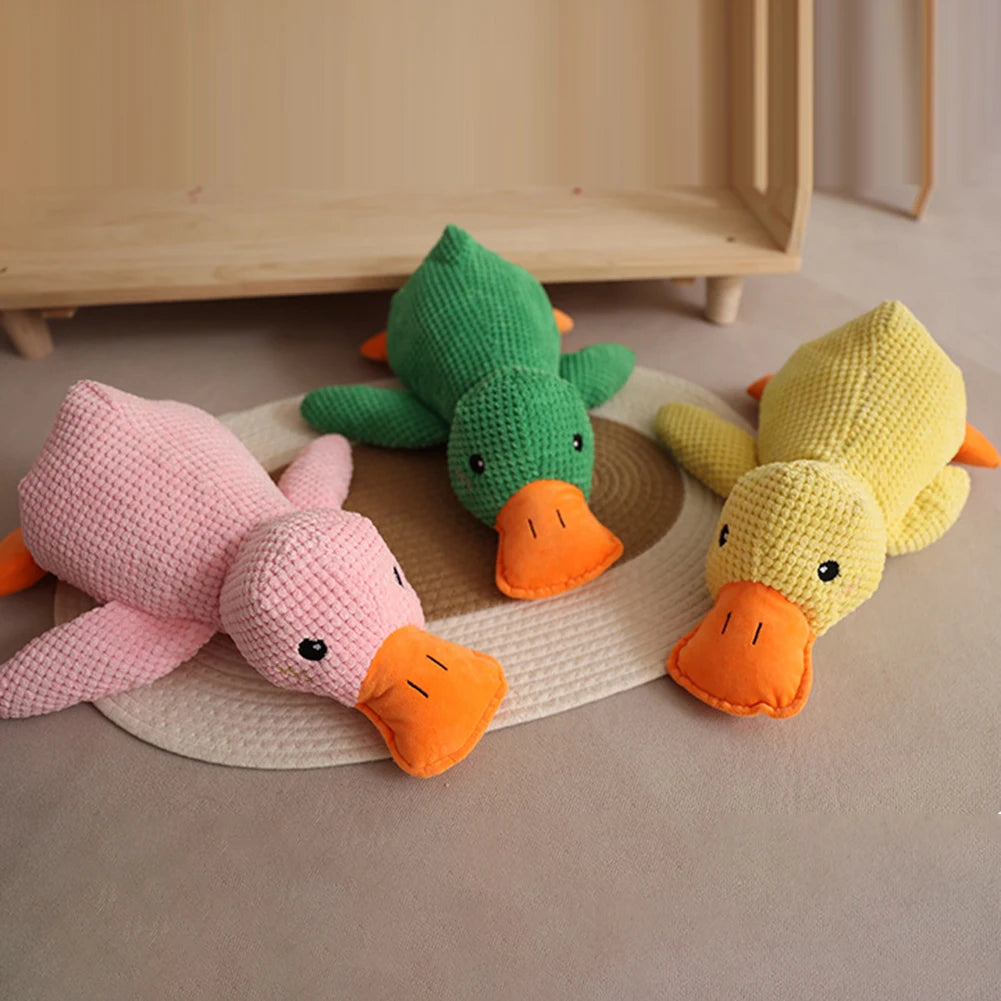 The Mellow Dog Calming Duck Stuffed Duck Dog Toy Dog Stuffed Animals Chew Toy Wild Goose Chew Toy for Dogs Teeth Cleaning