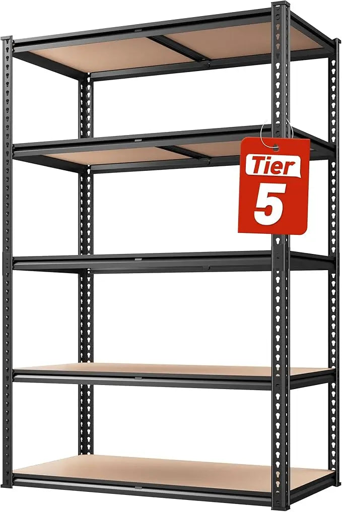 Storage Shelves 72"H Garage Shelving Heavy Duty 2020LBS 5 Tier Adjustable Metal Unit for Garage Utility Rack Shelf for Basement