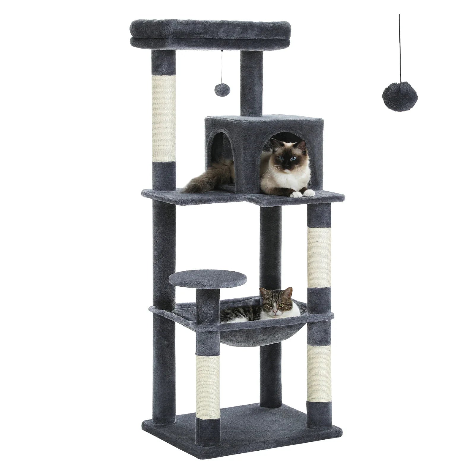 Multi-Level Cat Tree Tower with Condo Scratching Post for Cat Furniture House Cat Scratcher Cat Supplies Cat Toy