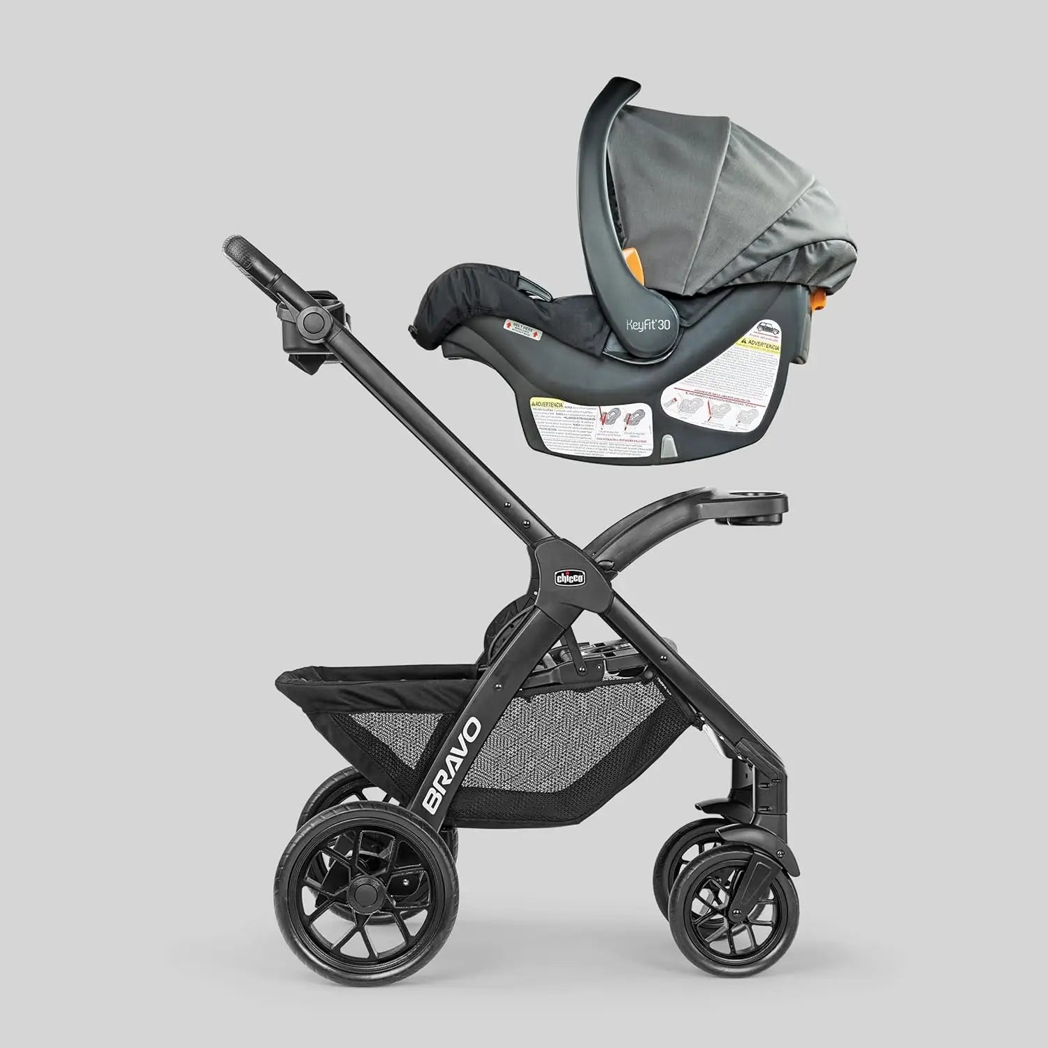 Bravo LE ClearTex Quick-Fold Stroller - Pewter | Grey