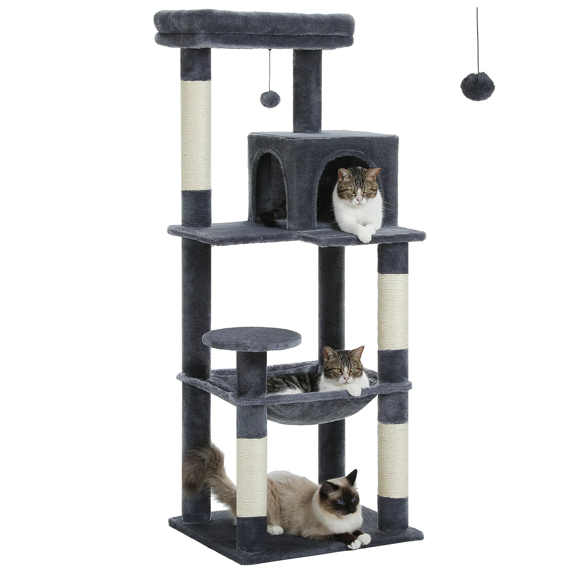 Multi-Level Cat Tree Tower with Condo Scratching Post for Cat Furniture House Cat Scratcher Cat Supplies Cat Toy