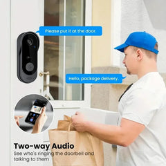 1080P Wireless WIFI Video Doorbell Intercom Door Bell with Camera Tuya Smart Home for Security Protection PIR Motion Detection