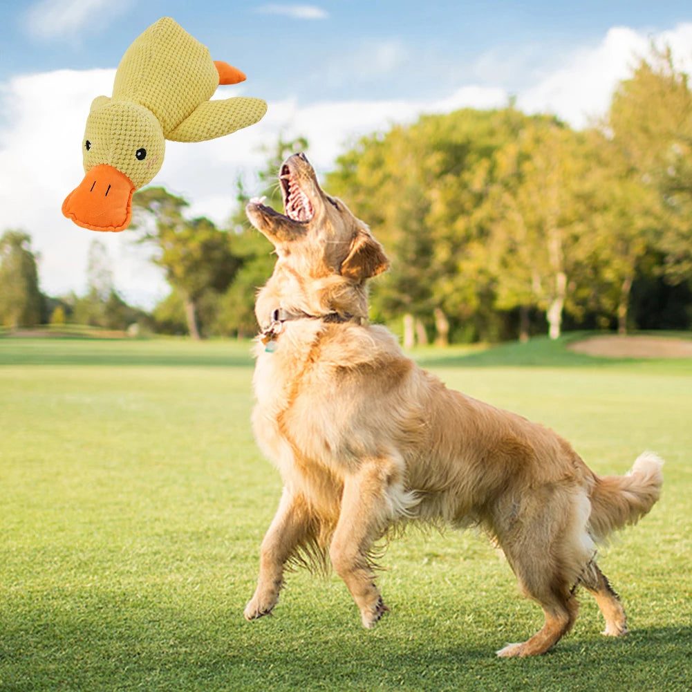 The Mellow Dog Calming Duck Stuffed Duck Dog Toy Dog Stuffed Animals Chew Toy Wild Goose Chew Toy for Dogs Teeth Cleaning