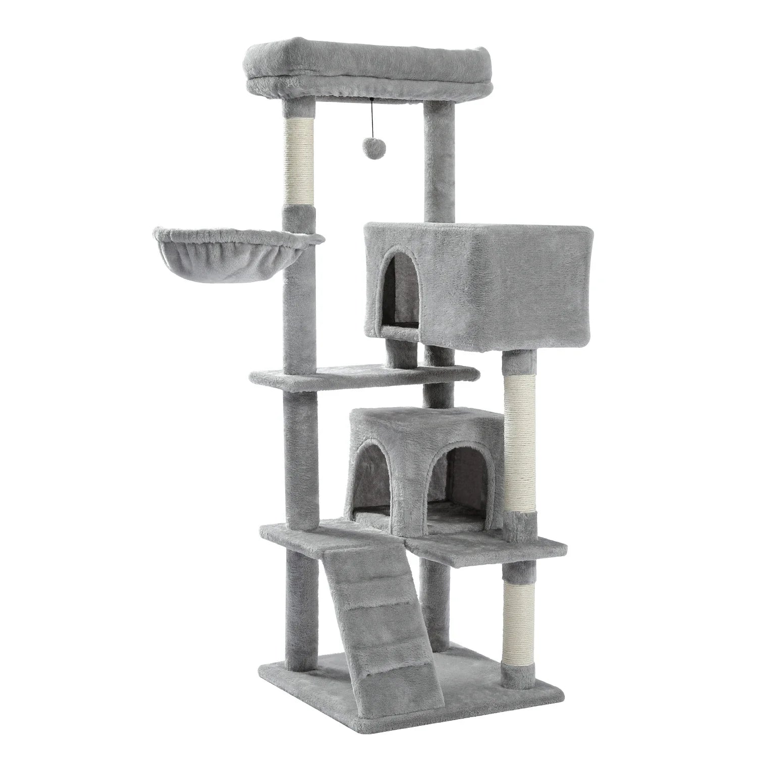 Multi-Level Cat Tree with Condo Scratching Posts Large Cat Tower with Hammock Cat Accessories Kitty Cat Toys Cat Pet Supplies