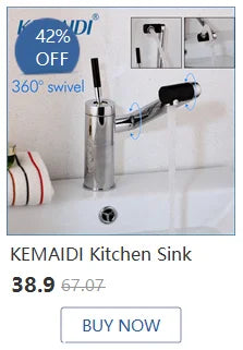 KEMAIDI Matte Black Rainfall Shower Faucet Set Single Lever Bathtub Shower Mixer Faucet & Storage Shelf  Shower Mixer Water Tap