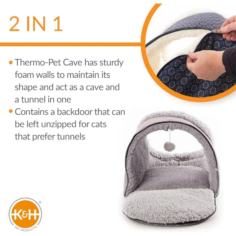 Pet Products Thermo-Pet Cave Heated Cat Bed