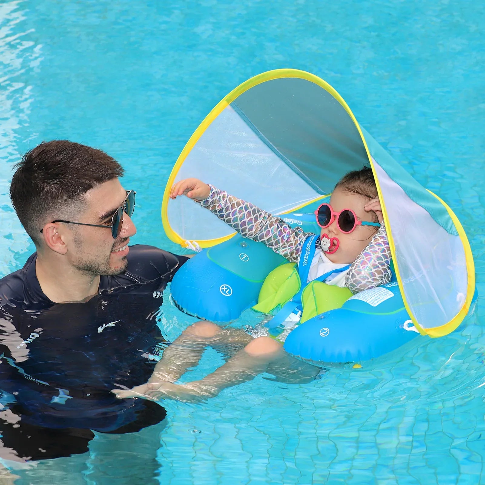 Baby Swimming Ring Newborn Baby Float Inflatable Kids Swimming Pool Accessories Infant Circle Inflatable Raft Children's Toy