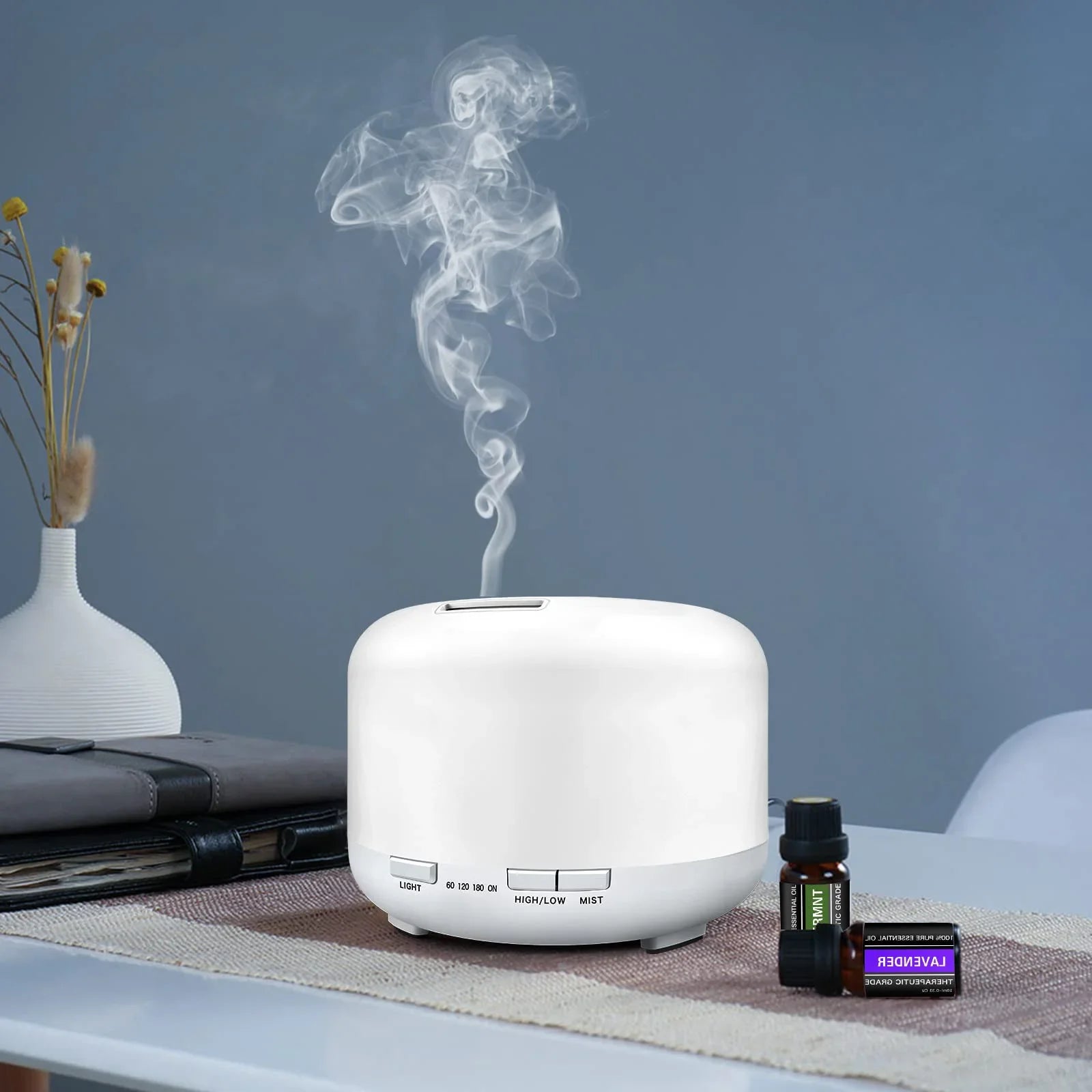 500ML Aromatherapy Oil Diffuser, Auto Shut Off (When Water Runs Out) Essential Oil Aroma Diffuser Humidifier for Home Office