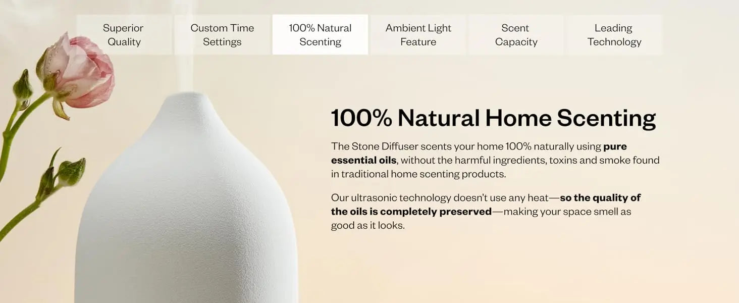 Stone Diffuser, Ceramic Ultrasonic Essential Oil Diffuser for Aromatherapy | Ceramic Diffuser, Diffusers for Home, Oil Diffuser,