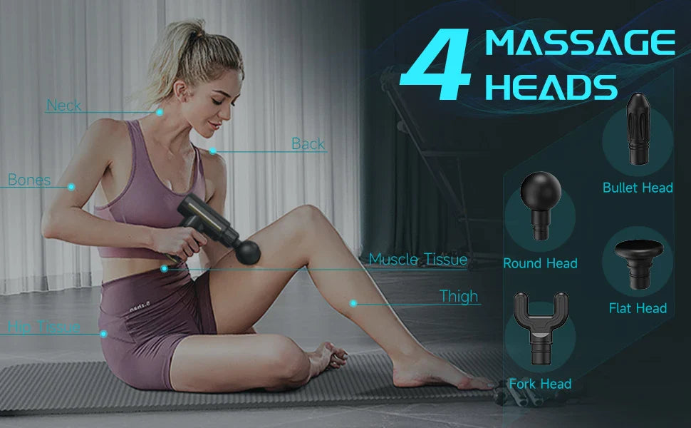 SEJOY Deep Tissue Muscle Vibrator Massager Gun Handheld Massage Gun  Fascia Gun for Pain Relief