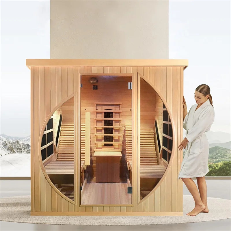 2 Person Wooden Infrared Sauna Room Erson Sauna Room Waterstar Infrared dry Cedar Sauna