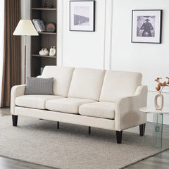 Small Couch Sofa 71" Comfy Couches for Living Room 3 Seat Sofa for Small Spaces, Bedroom, Apartment, Studio,Living Room Sofa