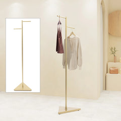 Gold Coat Rack Metal Freestanding Coat Hanger Stand Clothes Rack for Hallway Entryway