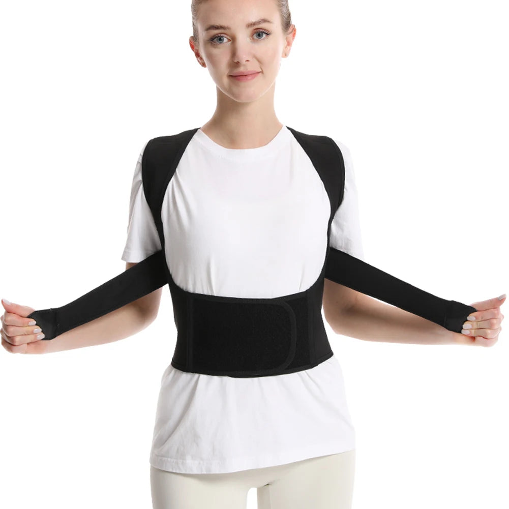 Magnetic Therapy Back Posture Corrector With Adjustable Shoulder Support For Sitting Posture Correction Breathable And Shaping