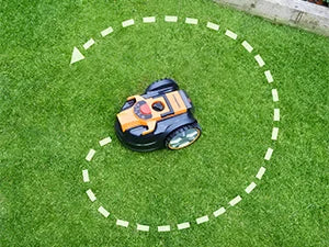 OcuMow™ Robot Lawn Mower Perimeter Wire Free Robotic for Small Yards up to 1000 Square feet Optical Navigation Automa