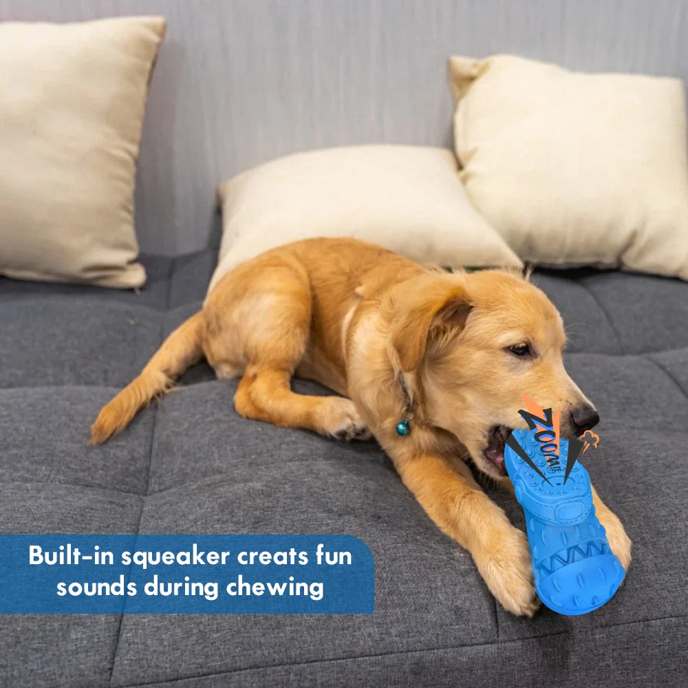 MASBRILL Dog Toy Aggressive Chewer Chew Dog Toys PET Toothbrush Interactive Tough Durable Dog Toys Natural Rubber Teeth Cleaning