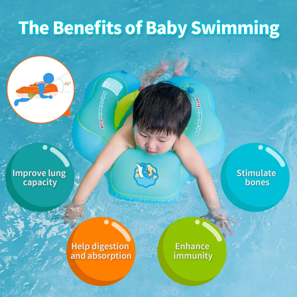 Baby Swimming Ring Newborn Baby Float Inflatable Kids Swimming Pool Accessories Infant Circle Inflatable Raft Children's Toy