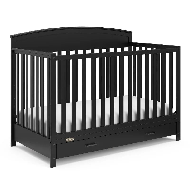 Benton 5-in-1 Convertible Crib – GREENGUARD Gold Certified,Converts from Baby Crib to Toddler Bed,Daybed and Full-Size Bed