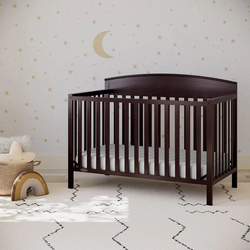 Benton 5-in-1 Convertible Crib – GREENGUARD Gold Certified,Converts from Baby Crib to Toddler Bed,Daybed and Full-Size Bed