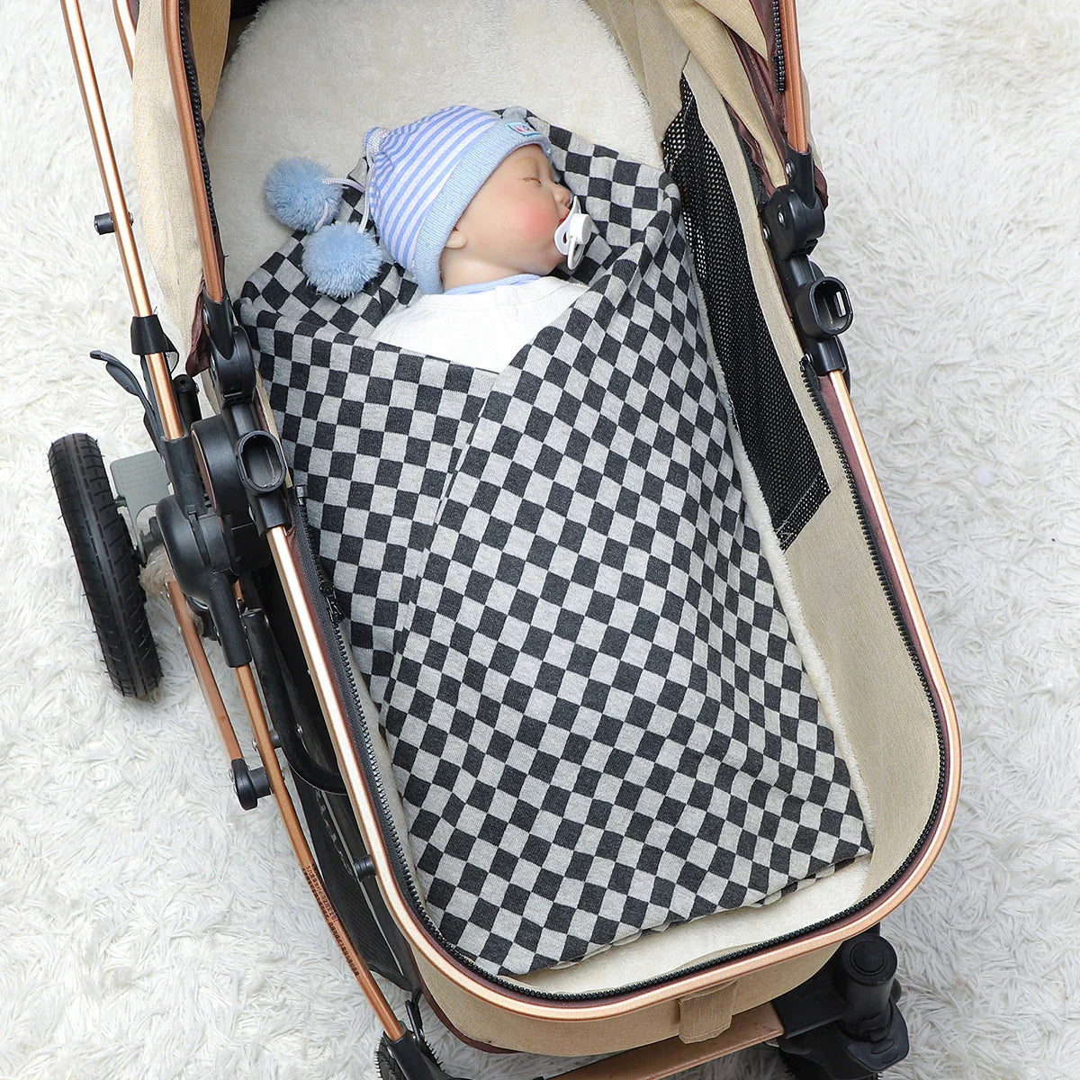 Baby Blankets Cotton Knitted Newborn Stroller Bedding Swaddle Wrap Quilts Fashion Toddler Throw Crib Cover Plaid blanket