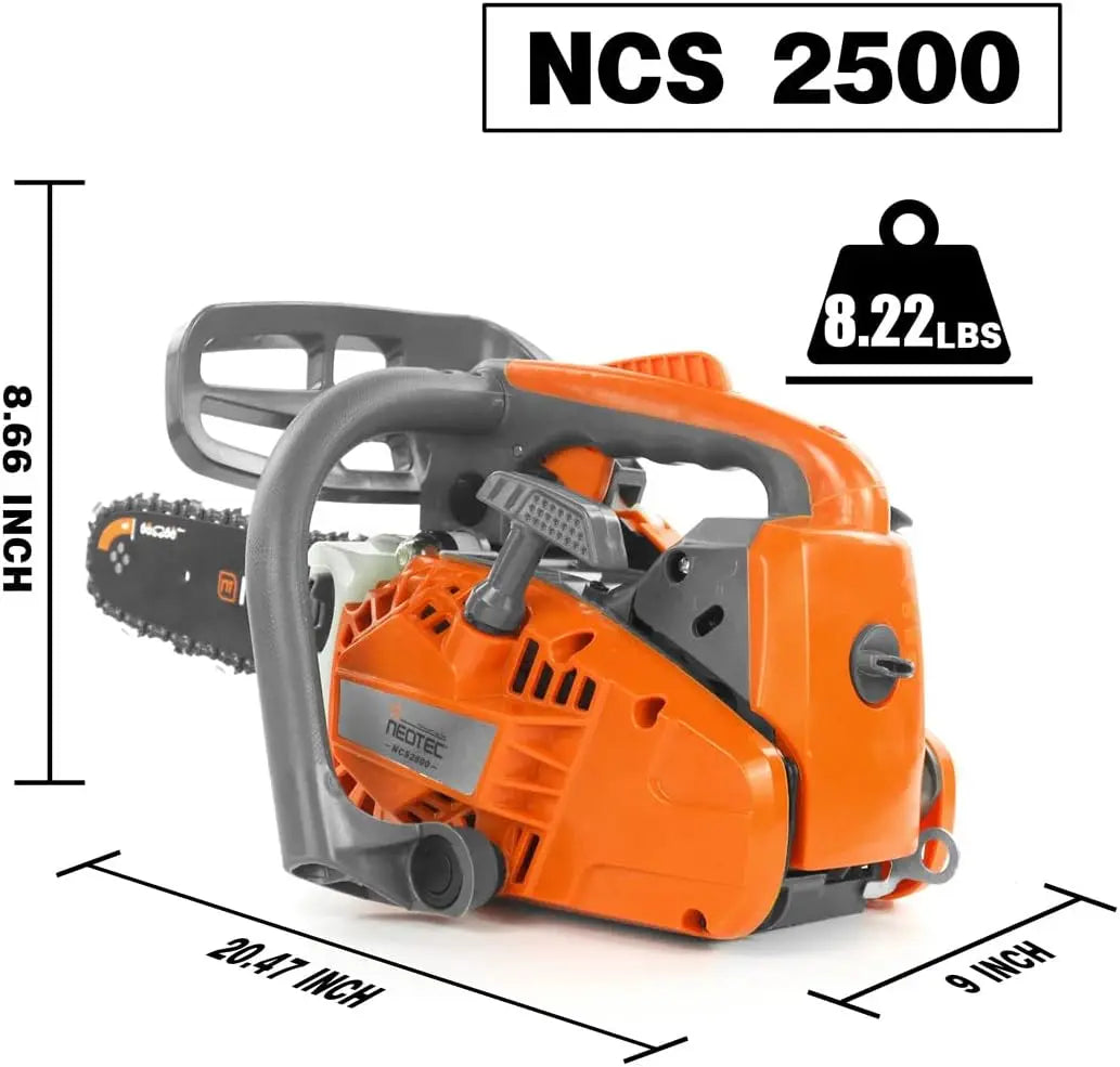 Chainsaw,2-Stroke 25.4cc Portable Chain Saws for Trees Gas Powered Wood Cutting