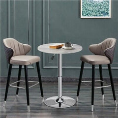 Home Bar Adjustable Pub Bar Round Table Height Range Counter Height Bistro Table