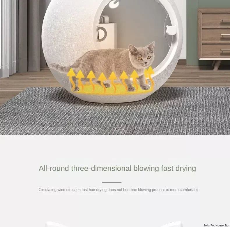 Cat Dryer Smart Pet Drying Box Household Fully Automatic Silent Small Dog Bathing and Hair Blowing Machine Pet Hair Dryer