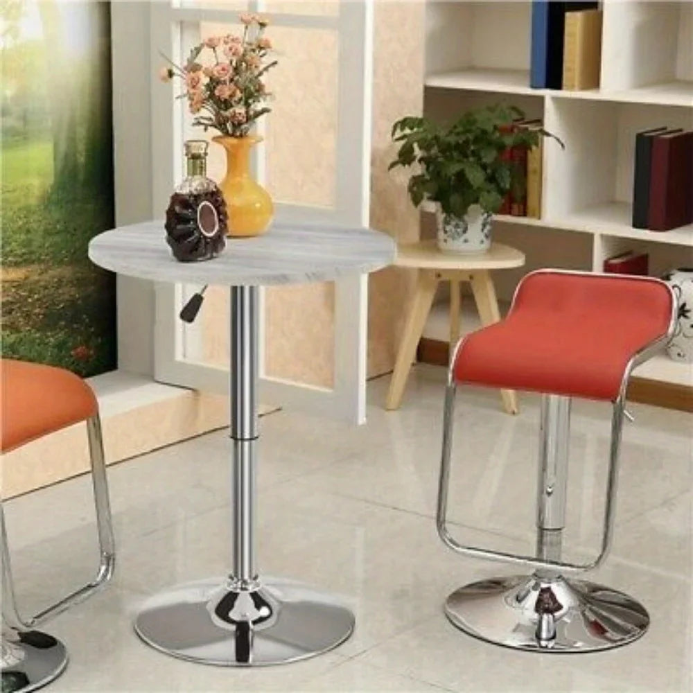 Home Bar Adjustable Pub Bar Round Table Height Range Counter Height Bistro Table