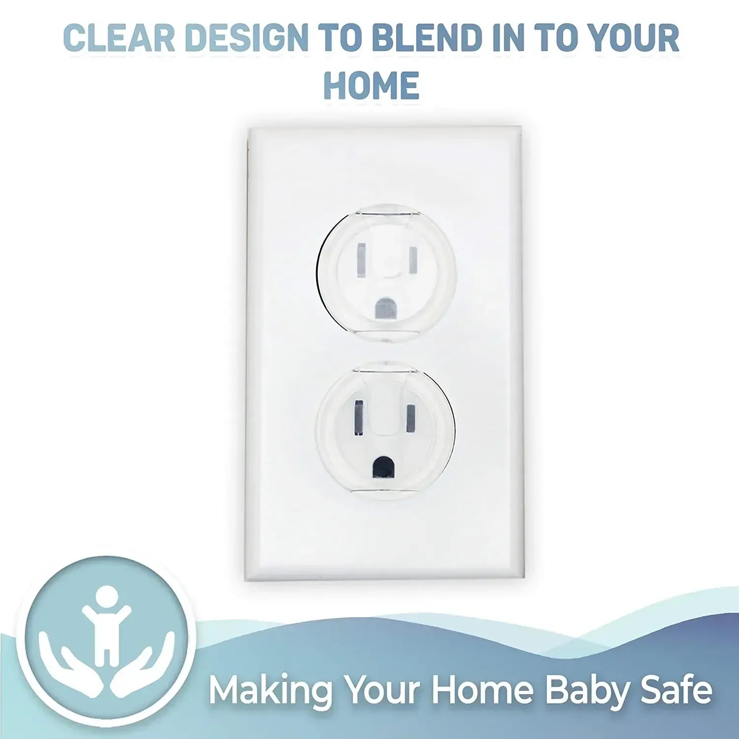 10pcs Outlet Covers Baby Proofing Safety -Child Secure Electric Plug Protectors With Hidden For Kids Toddler Protection