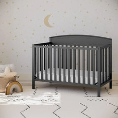 Benton 5-in-1 Convertible Crib – GREENGUARD Gold Certified,Converts from Baby Crib to Toddler Bed,Daybed and Full-Size Bed