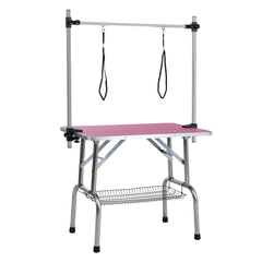 36"/46" Professional Dog Pet Grooming Table Adjustable Heavy Duty Portable w/Arm & Noose & Mesh Tray