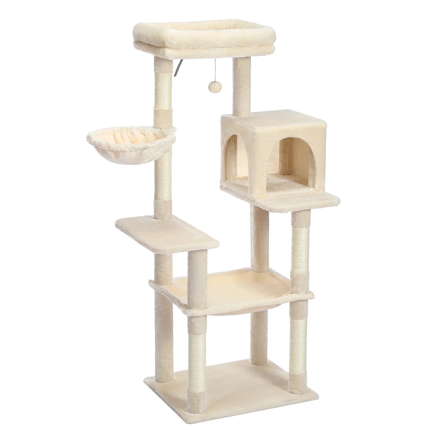 Multi-Level Cat Tree with Condo Scratching Posts Large Cat Tower with Hammock Cat Accessories Kitty Cat Toys Cat Pet Supplies