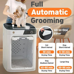 Smart Premium Large 96L Capacity Pet Dryer Box (CP-1000) for Cats, Dogs Hair. Fast, Safe, Electric Automatic Efficient